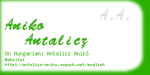 aniko antalicz business card