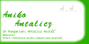 aniko antalicz business card